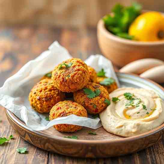 Crispy Low Calorie Vegan Falafel - Ta'ameya Recipe